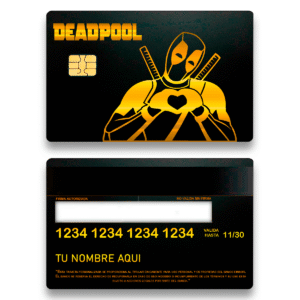 Home deadpool corazon dorado double