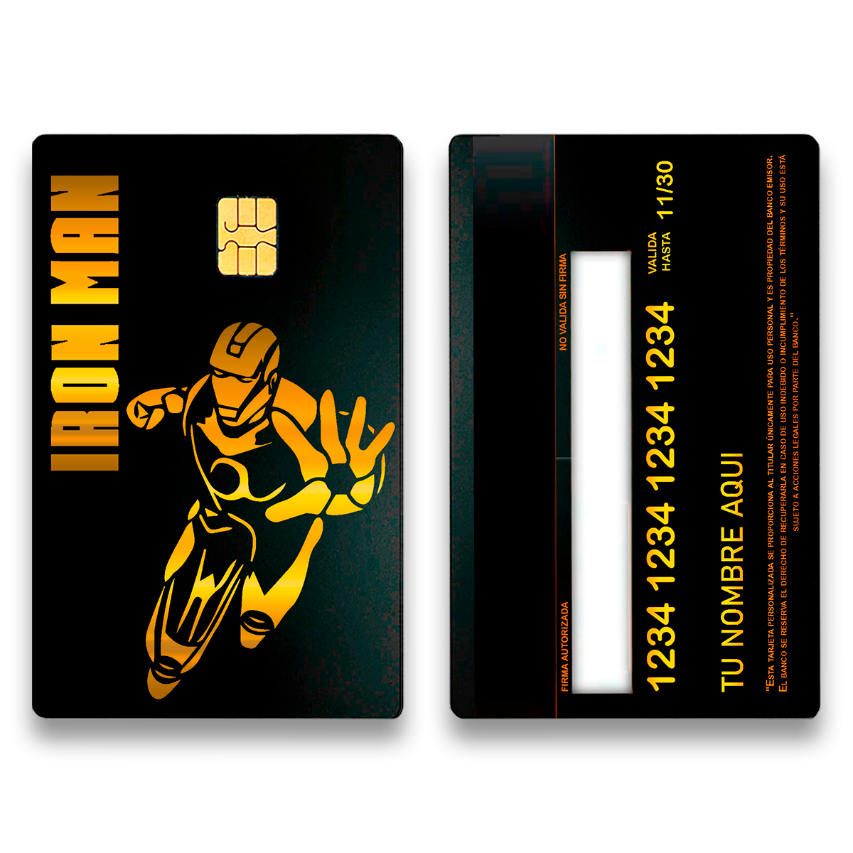 iron man negro dorado double iron man negro dorado double